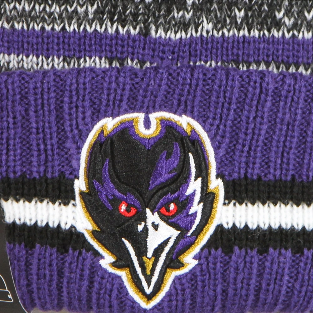 new era NFL Sport Gebreide Pom Beanie Purple Heren