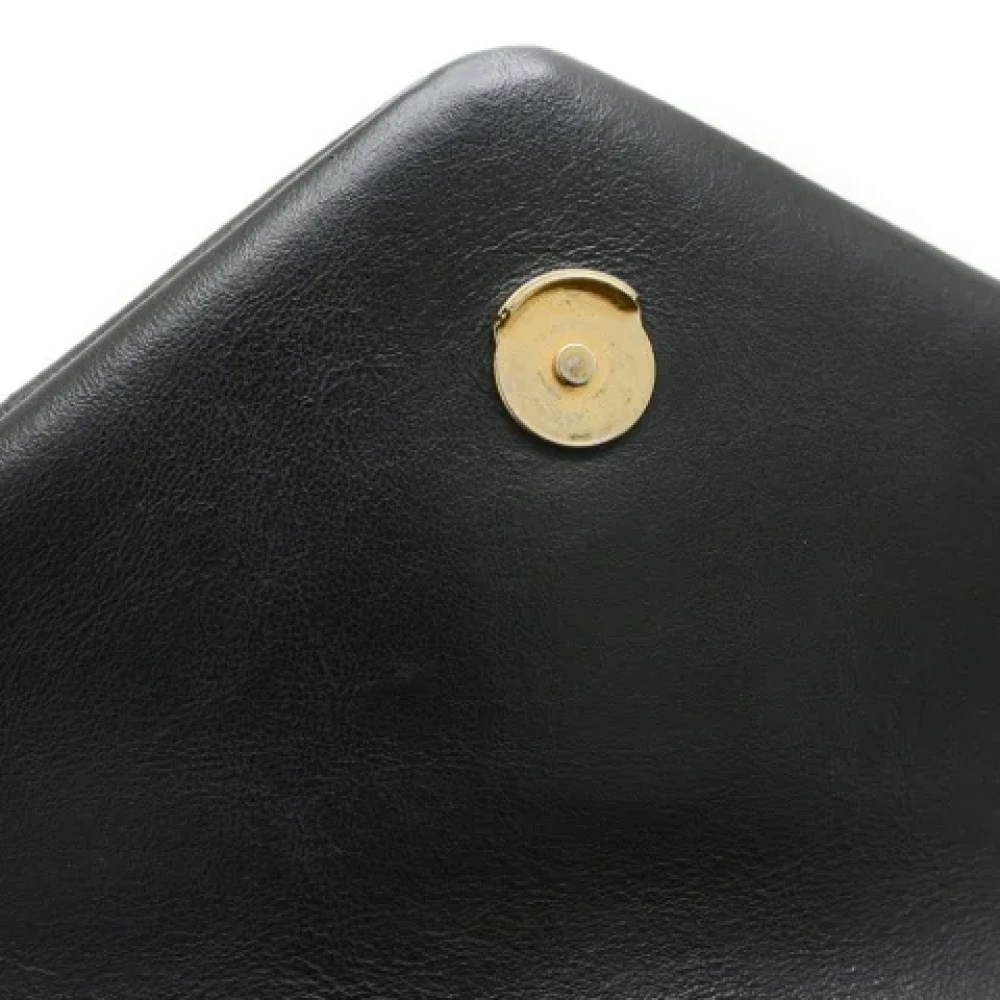 Saint Laurent Vintage Pre-owned Leather shoulder-bags Black Dames