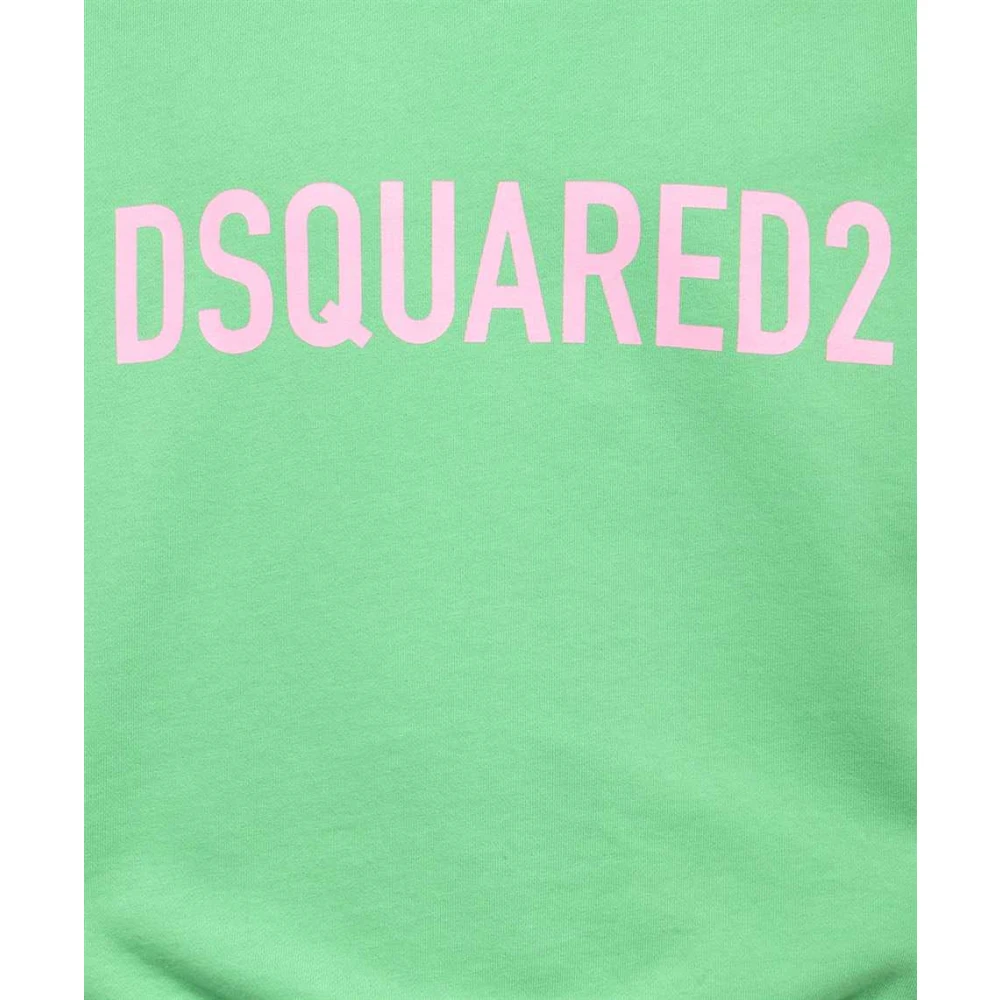 Dsquared2 Katoenen Sweatshirt met Logodetail Green Heren