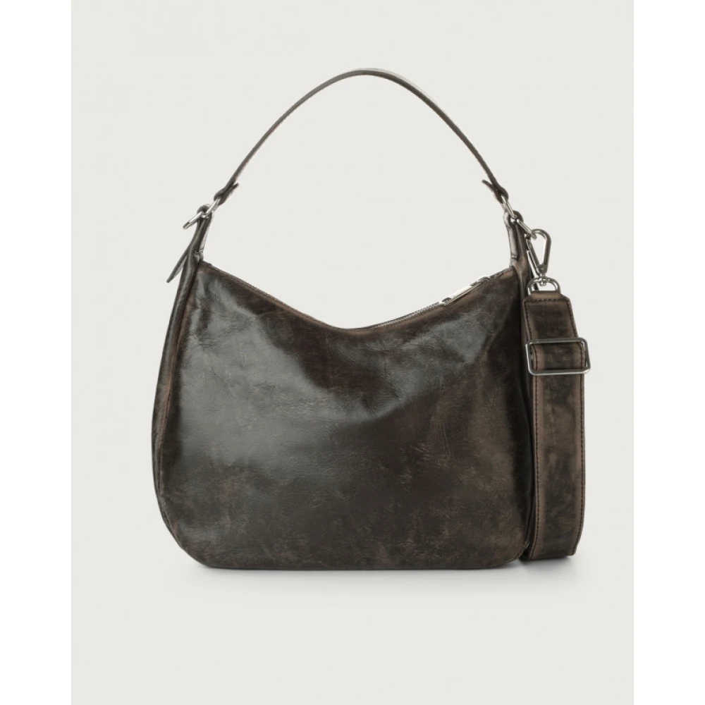 Orciani Medium Delavè Schoudertas met Band Brown Dames