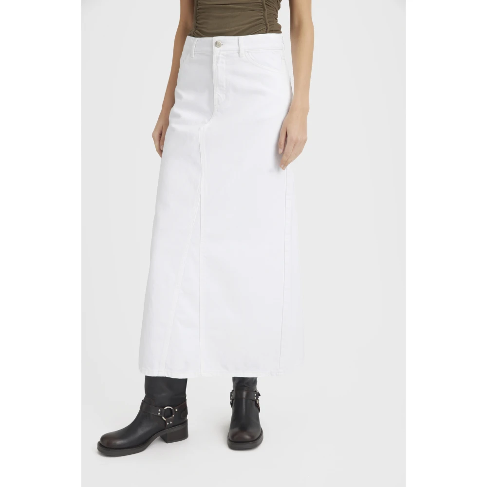 Gestuz Midi Skirts White Dames