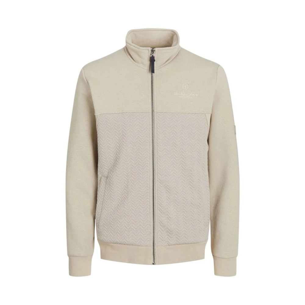 jack & jones Kasjmier Full Zip Sweater Beige Heren