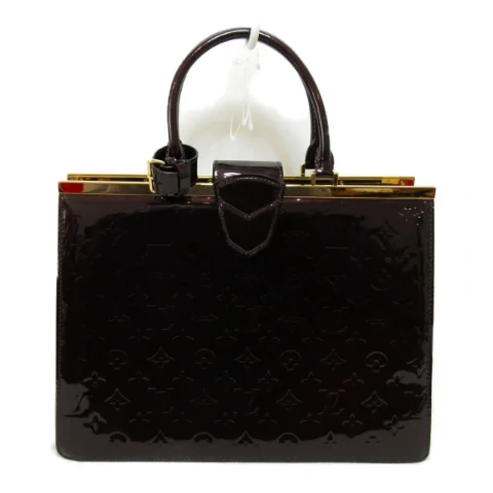 Louis Vuitton Vintage Pre-owned Plastic handbags Brown Dames