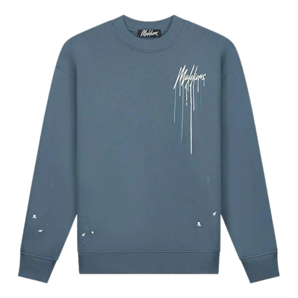 Malelions Blauwe Trui Mm1-Aw24-17 Herenlions Blue Heren