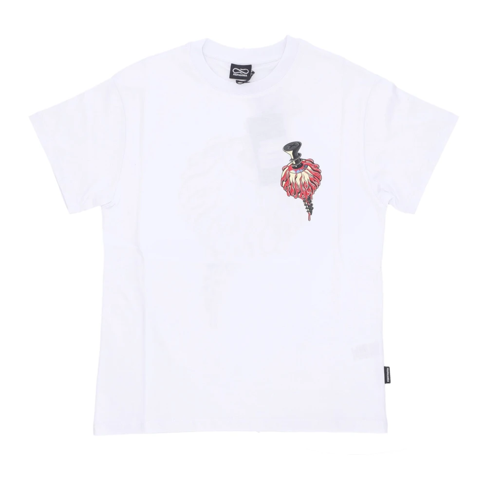 Propaganda Wit Heren Tee Shirt Katoen Korte Mouw White Heren
