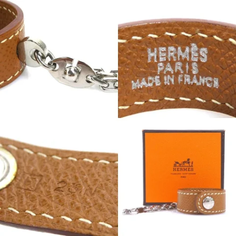 Hermès Vintage Pre-owned Fabric gloves Brown Dames