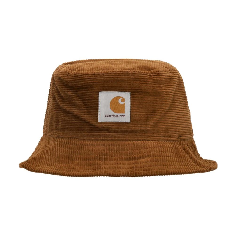 Carhartt WIP Visser Cord Bucket Hat Diep Bruin Brown Heren
