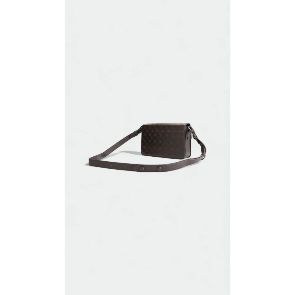 Daily Paper Monogram Leren Schoudertas Brown Heren