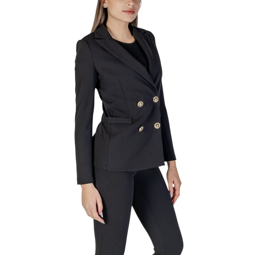 RINASCIMENTO Zwarte Polyester Damesjasje Lente Zomer Black Dames
