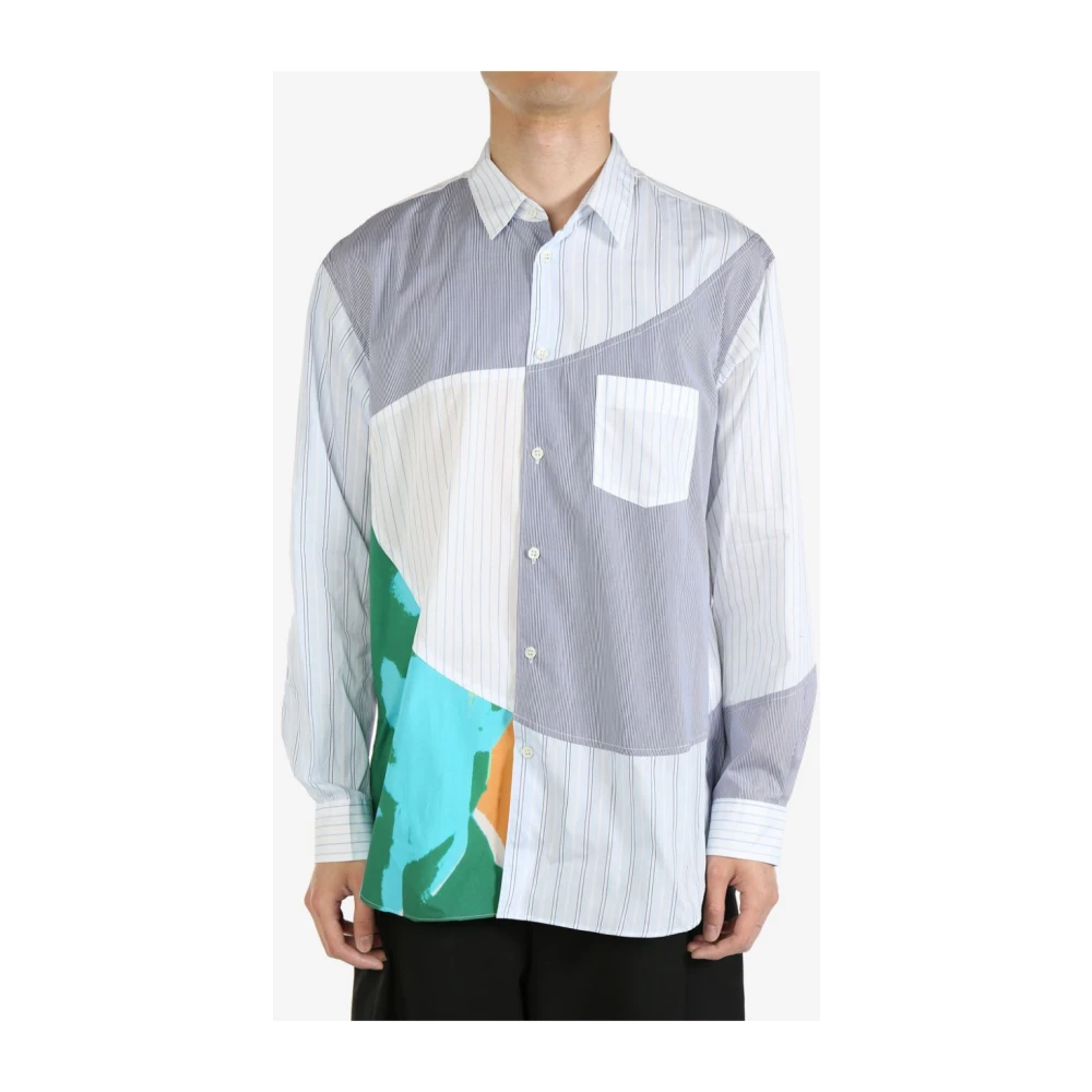 Comme des Garçons Stijlvolle Heren Geweven Overhemd Gray Heren