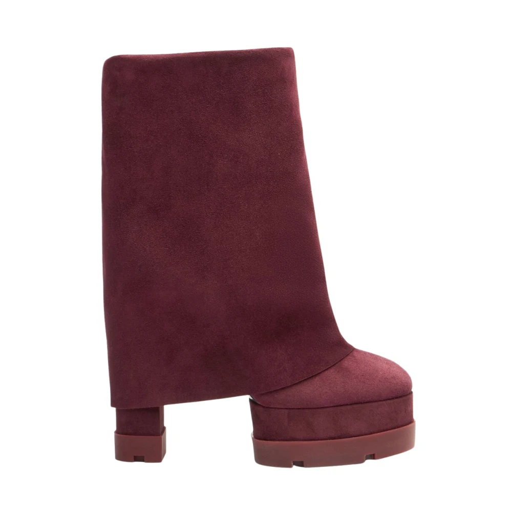 Casadei Women's Red Heeled Boots, 7 Uk, Nancy Ankle Boot