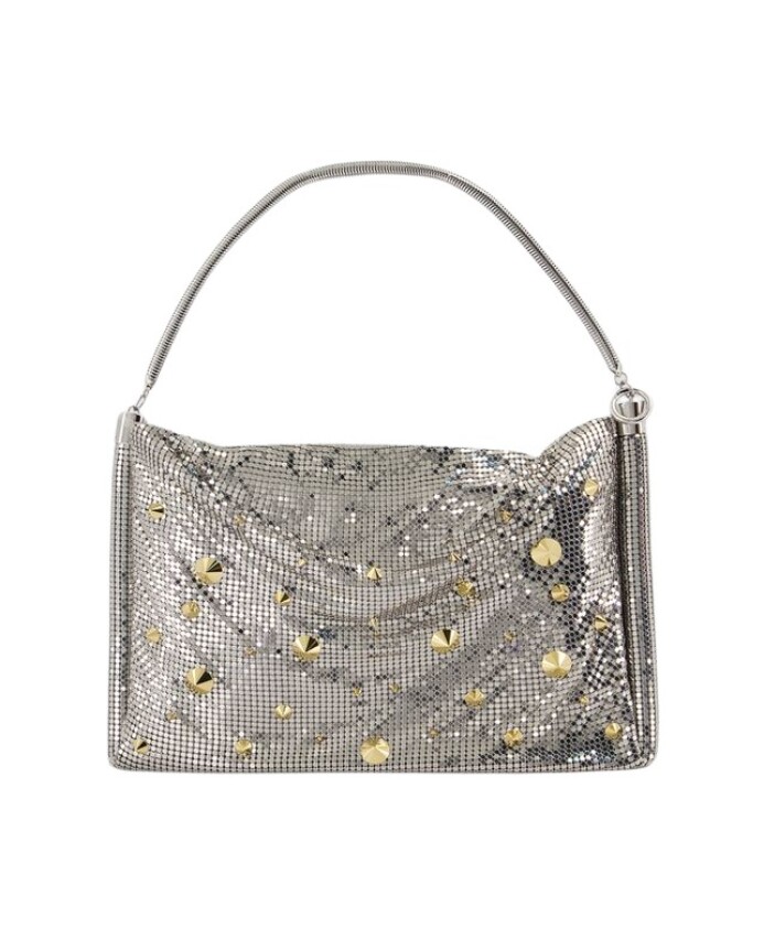 metallic-silver-snake-chain-purse
