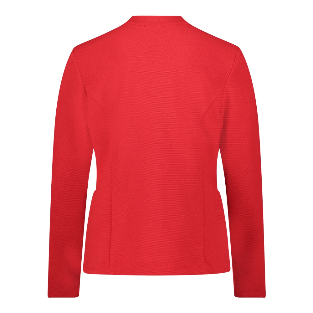 Betty Barclay Multicolor Shirtblazer met Opgezette Zakken Red Dames