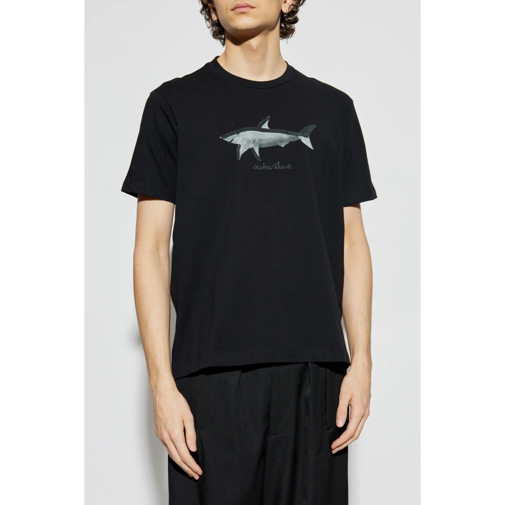 PAUL & SHARK T-shirt met print Black Heren