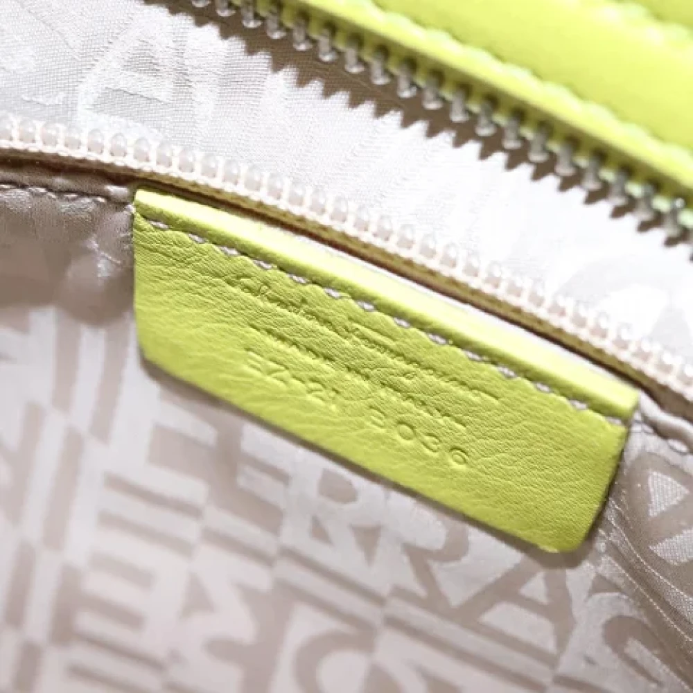 Salvatore Ferragamo Pre-owned Fabric handbags Green Dames