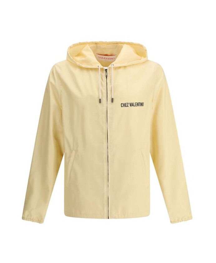 monogram-print-waterproof-hooded-jacket