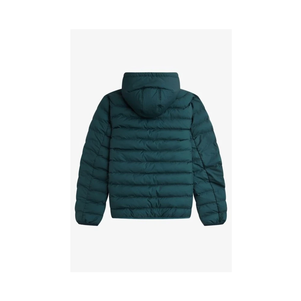 Fred Perry Thermische Ripstop Hoodie Jas Green Heren