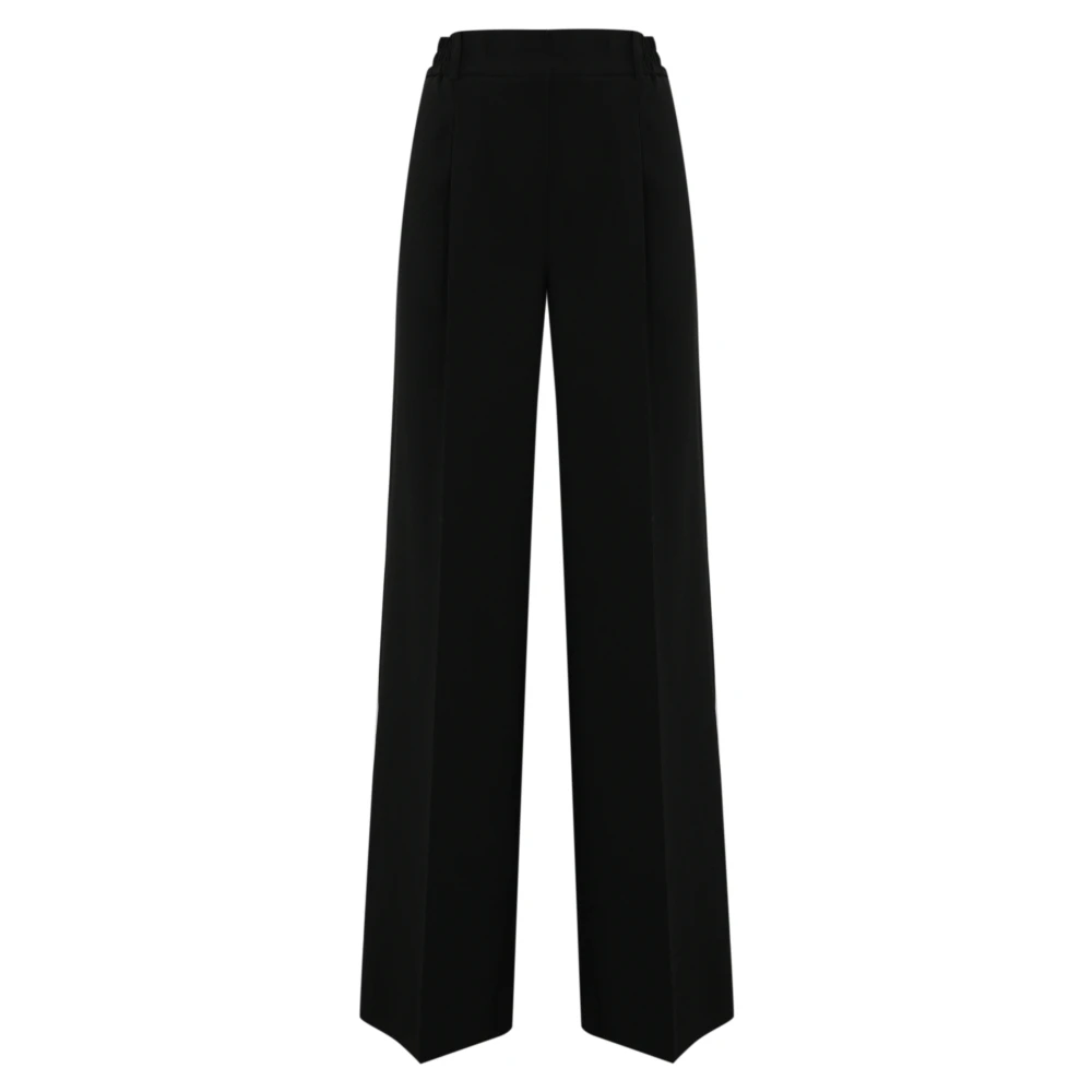 D.Exterior Klassieke zwarte broek Flared Fit Black Dames