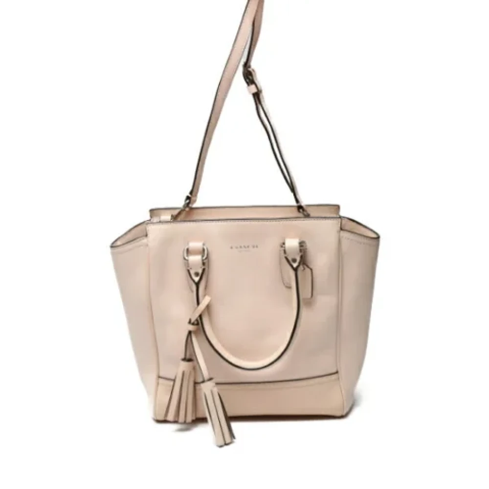 Coach Pre-owned Fabric handbags Beige Dames