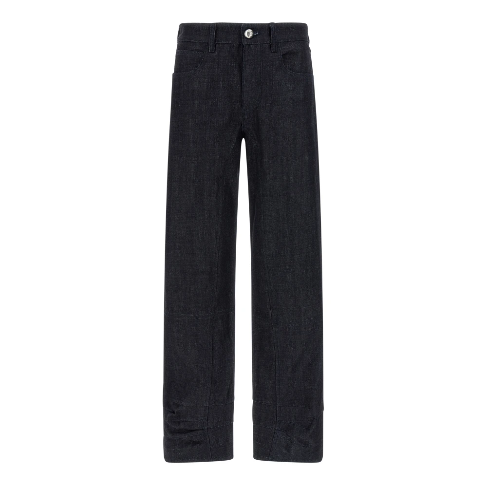 Jil Sander Women's Black Loose Denim Trousers