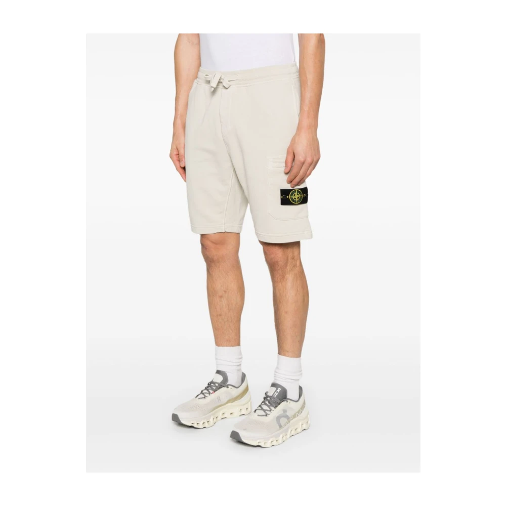 Stone Island Beige Bermuda Shorts voor Mannen Beige Heren