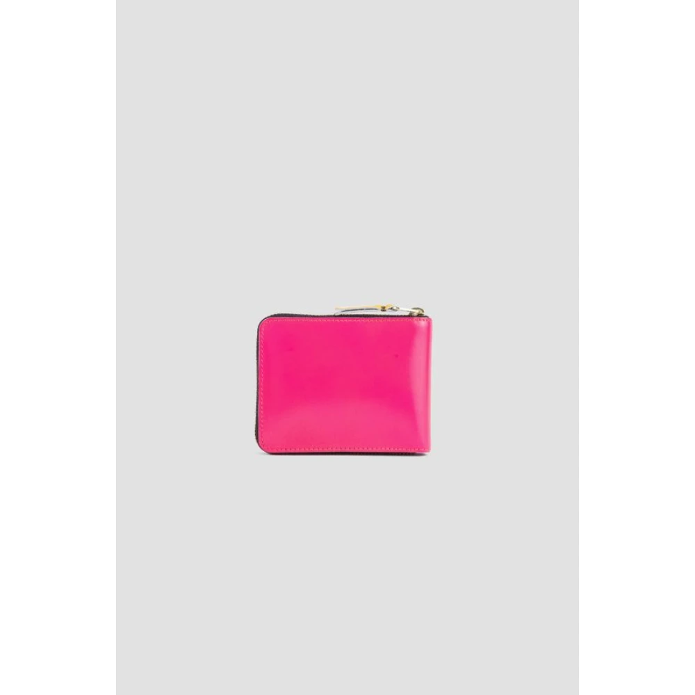 Comme des Garçons Roze Patent Portemonnee met Multicolor Interieur Pink Dames