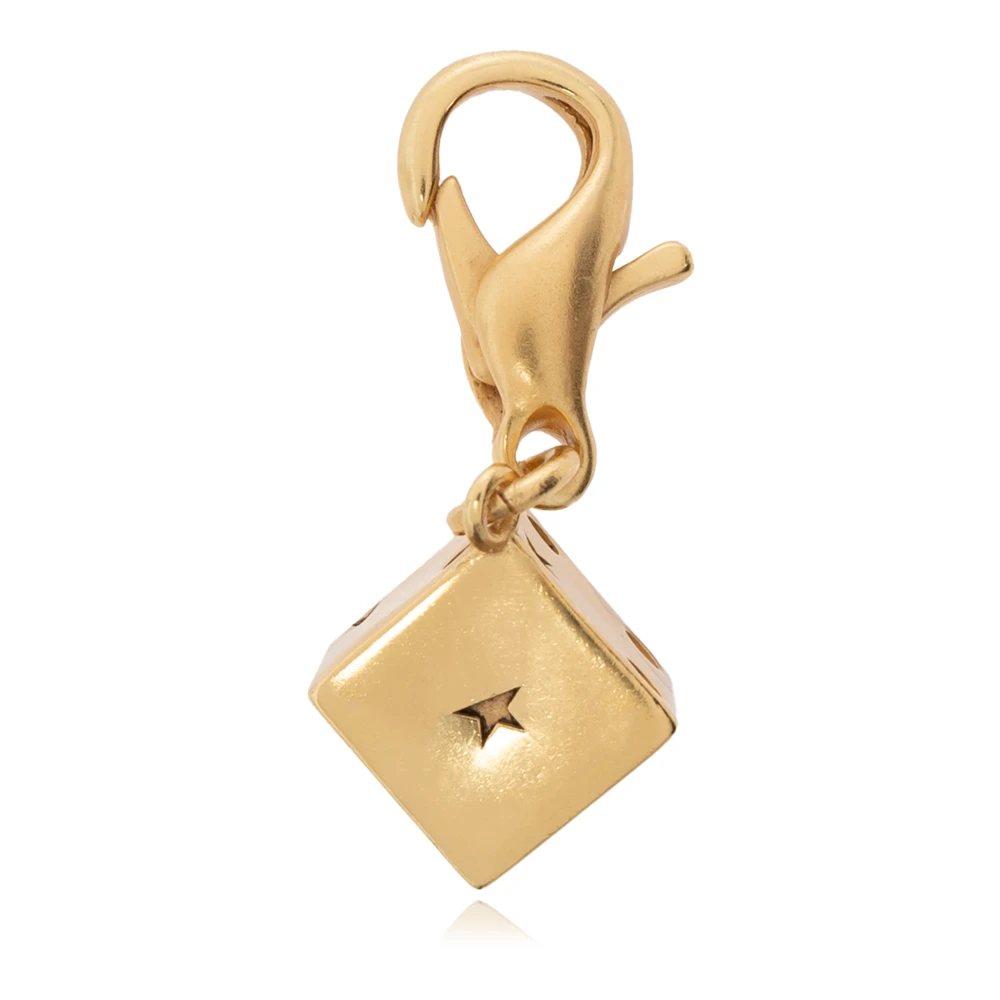 Golden Goose Dobbelsteen-vormige hanger Yellow Dames