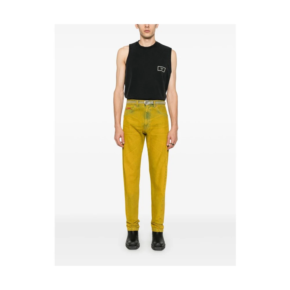 Martine Rose Zwarte Mouwloze Crew Neck T-shirt Black Heren