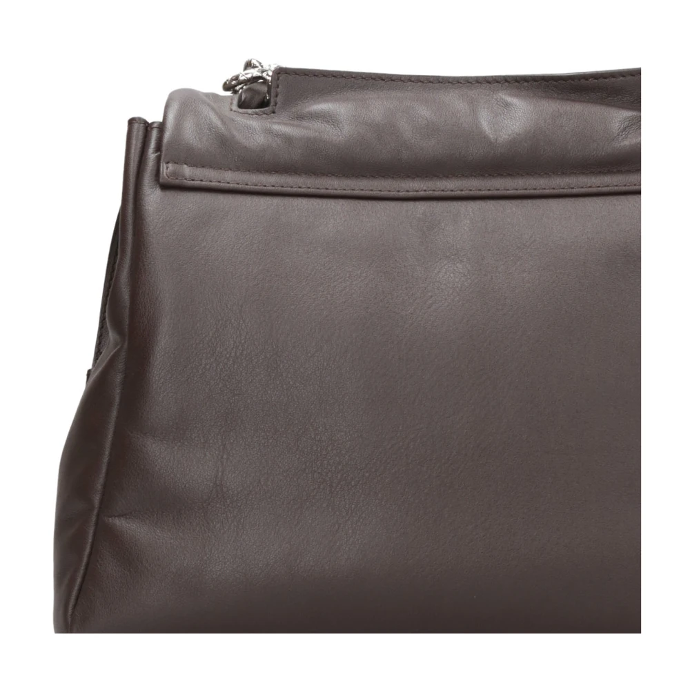 Orciani Stijlvolle leren handtas met kwast Brown Dames