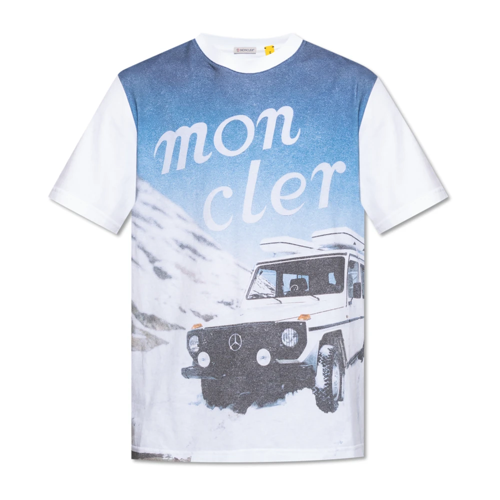 Moncler - Tops > T-Shirts - White - Moncler - Modalova