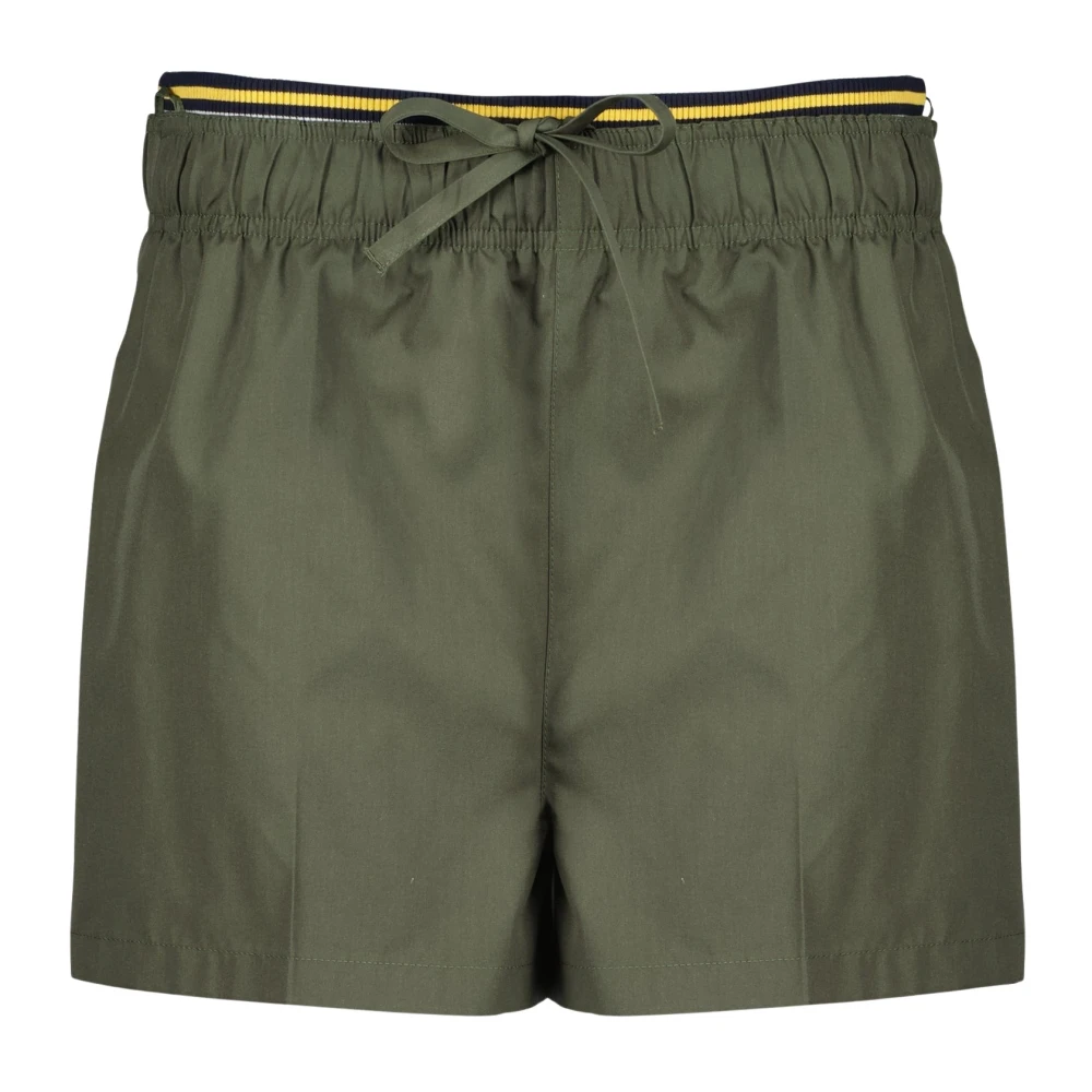 Prada Women's Green Casual Shorts, S, Poplin Shorts