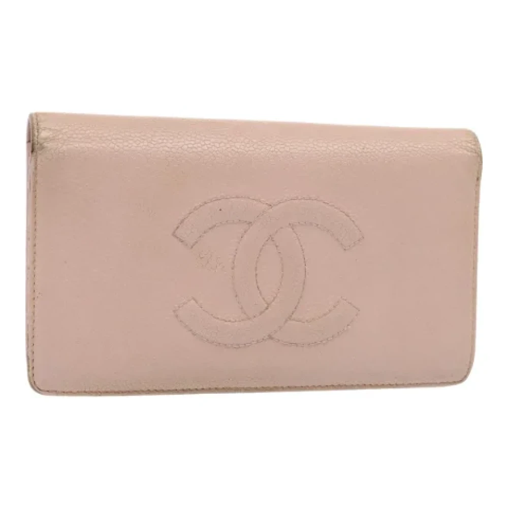Chanel Vintage Pre-owned Leather wallets Pink Dames