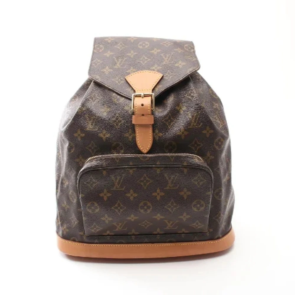 Louis Vuitton Vintage Pre-owned Canvas backpacks Brown Dames