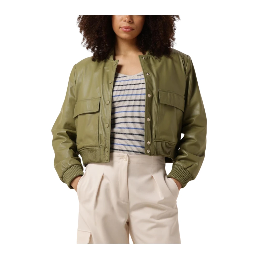 Ibana Dames Groene Jack met Zakken Green Dames