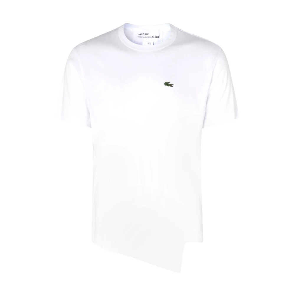 Comme des Garçons Wit Katoenen T-Shirt met Krokodil Logo White Heren