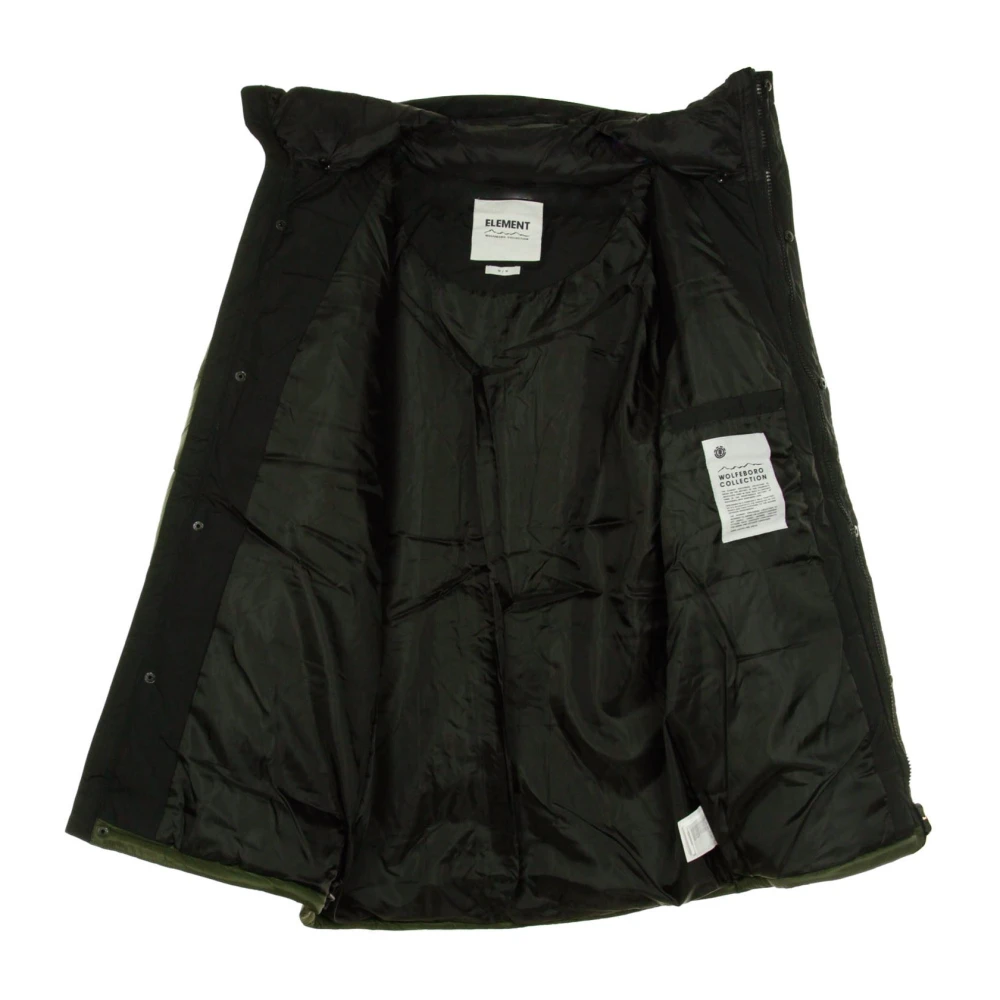 Element Lange Polar Parka Forest Night Green Heren