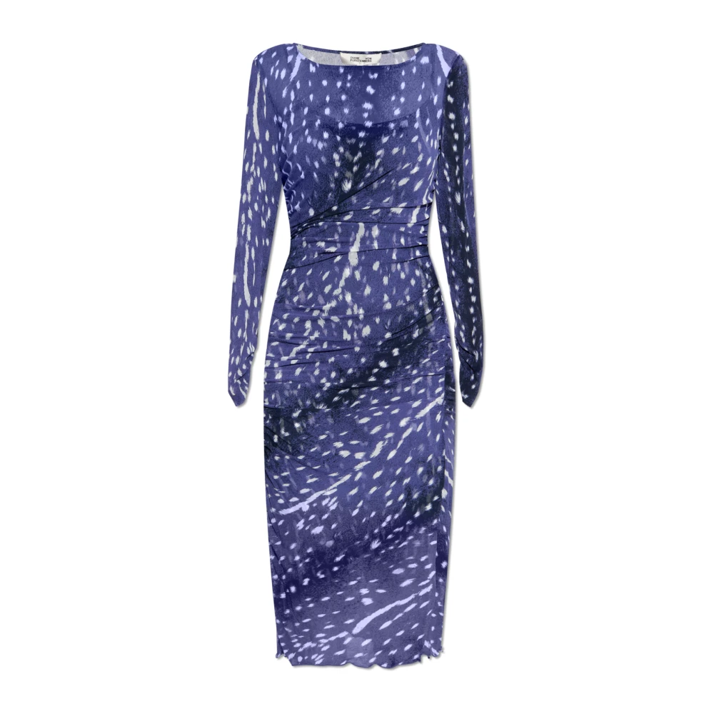Diane Von Furstenberg Jurk Olso Blue Dames