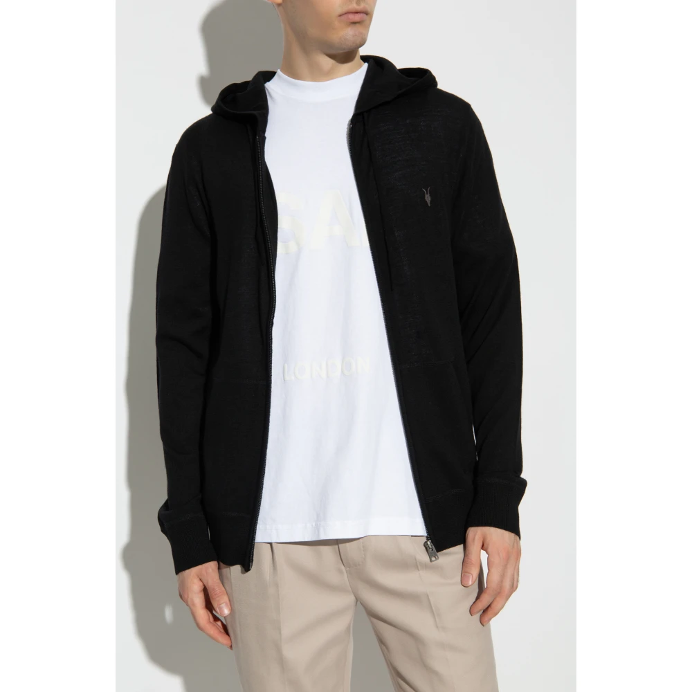 AllSaints Sweatshirt Mode Black Heren
