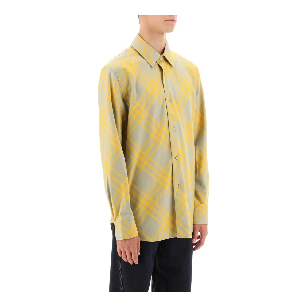 Burberry Flanellen overhemd met ruitmotief Multicolor Heren