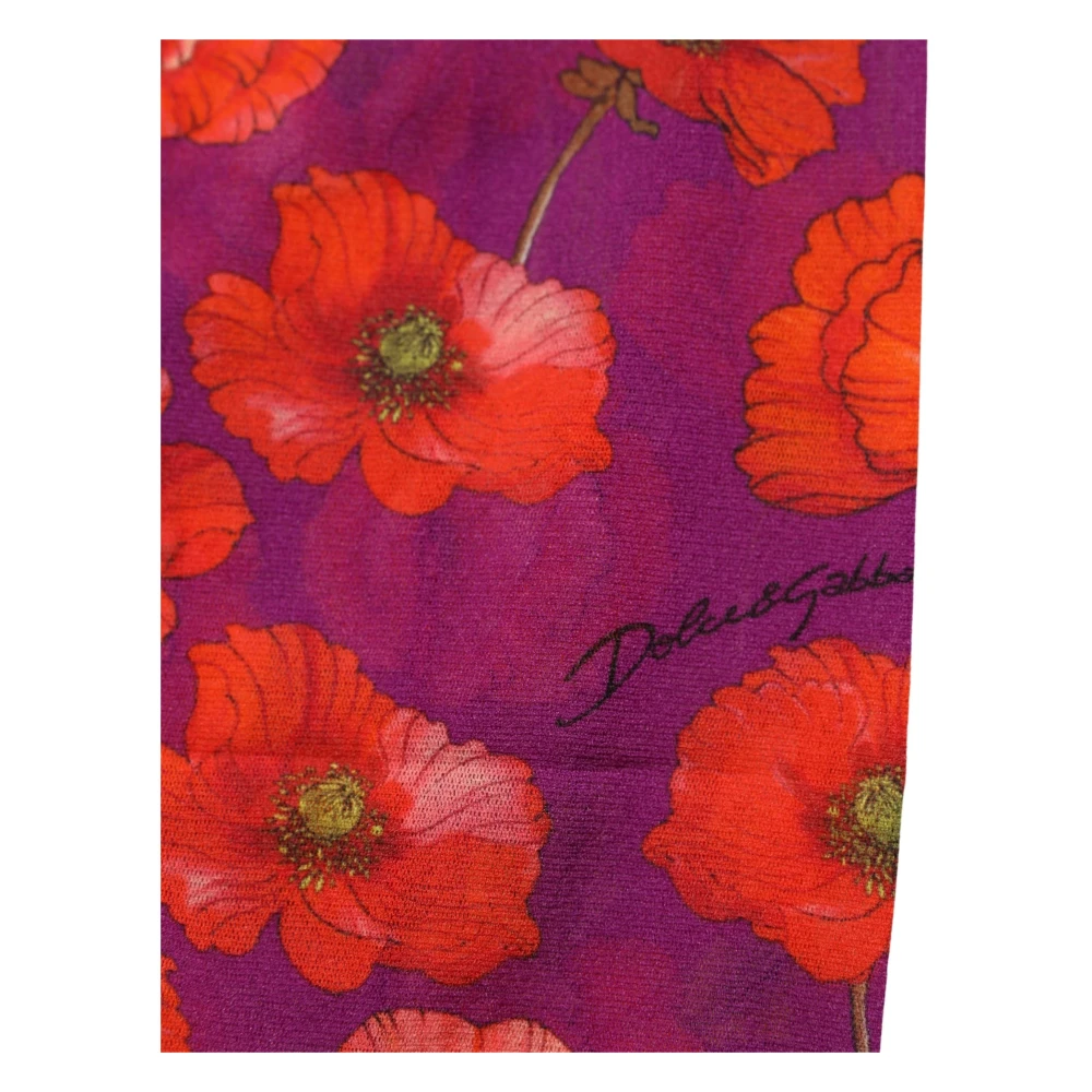 Dolce & Gabbana Nylon Floral Print Tights - Female - Tights - Multicolor - M - Underwear - Image 2