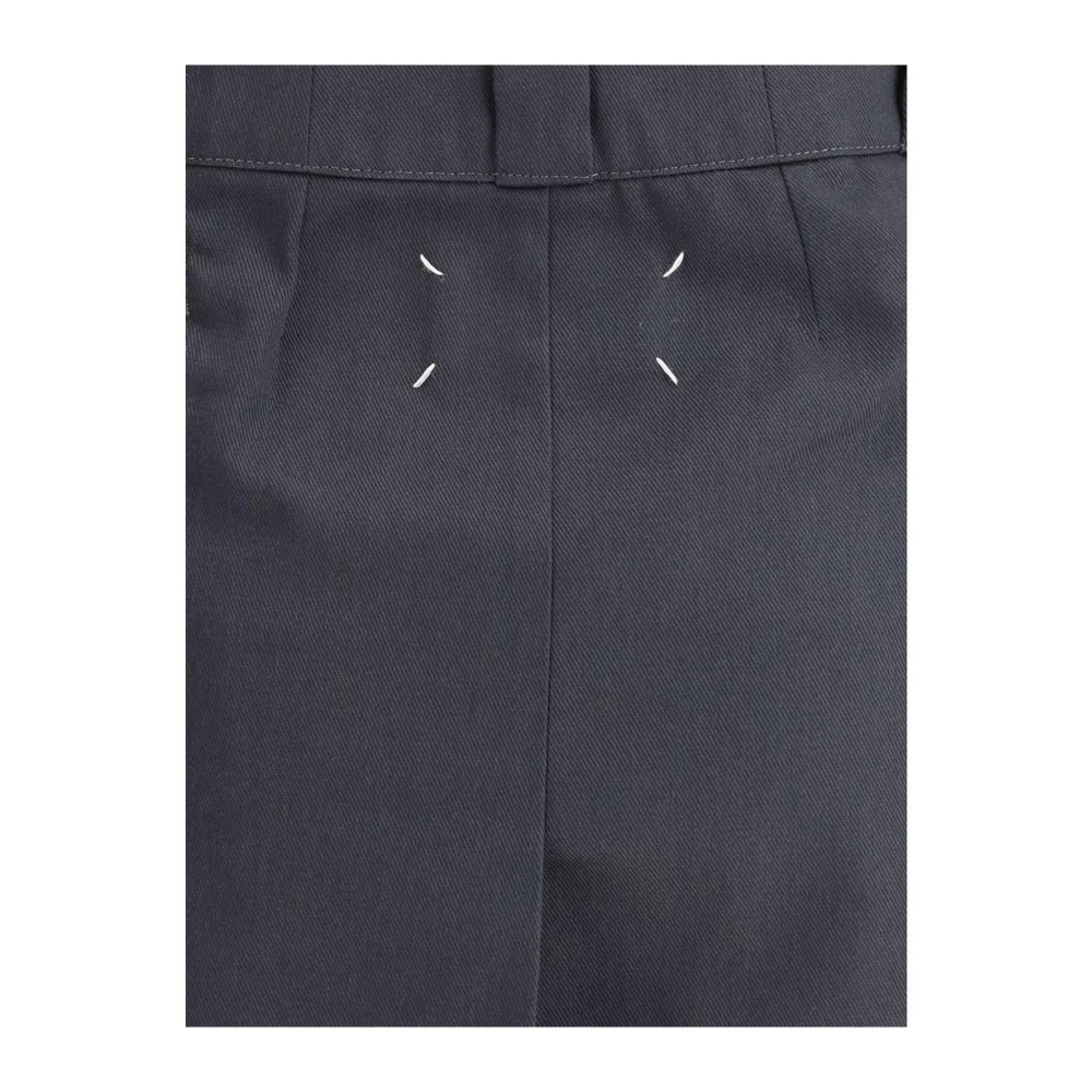 Maison Margiela Rok met rits vooraan en zakken Gray Dames