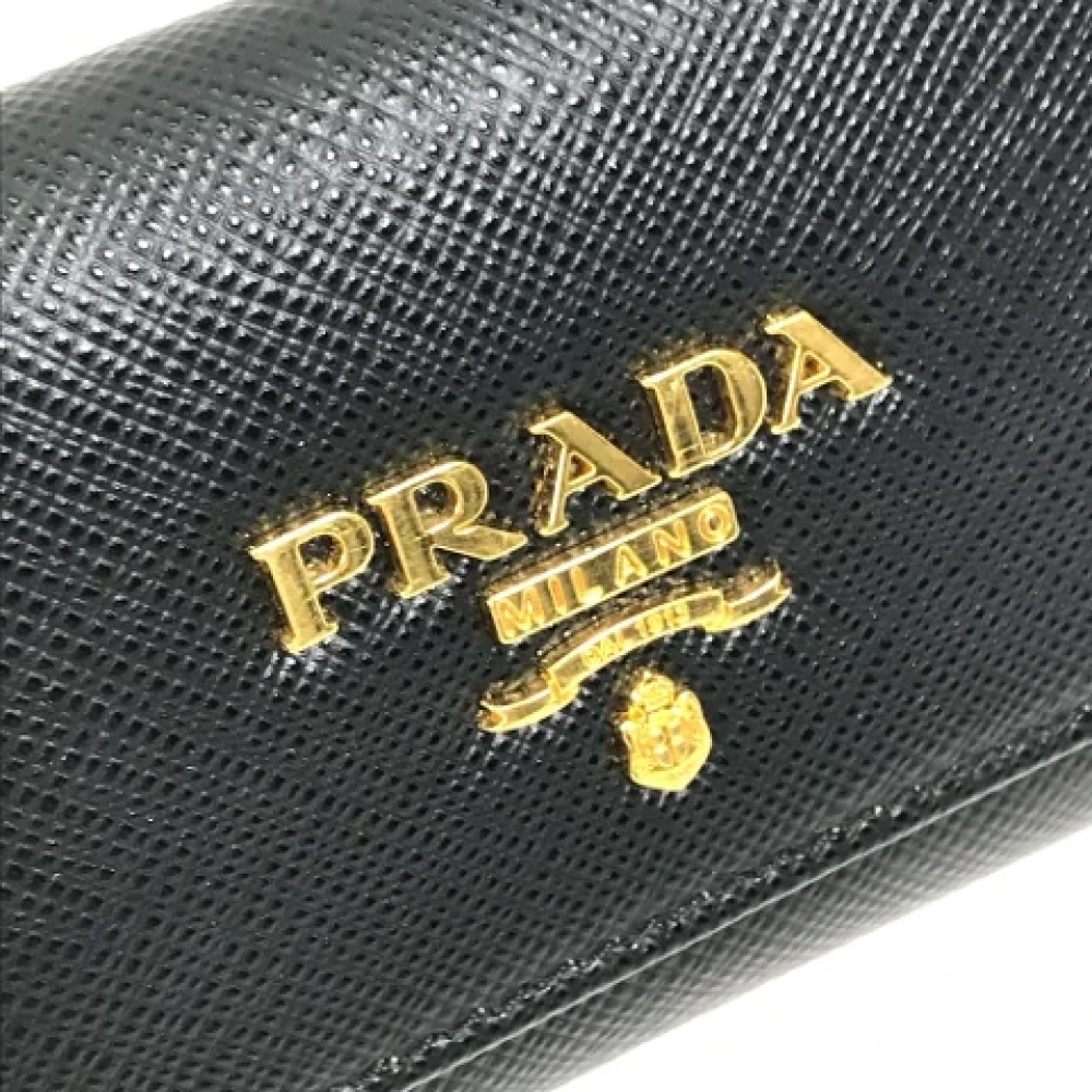 Prada Vintage Pre-owned Fabric key-holders Black Dames