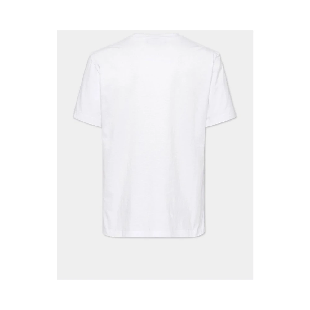 Dsquared2 Beer Print Ronde Hals T-shirt White Heren