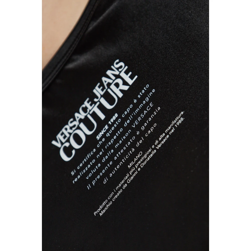Versace Jeans Couture T-shirt met print Black Dames