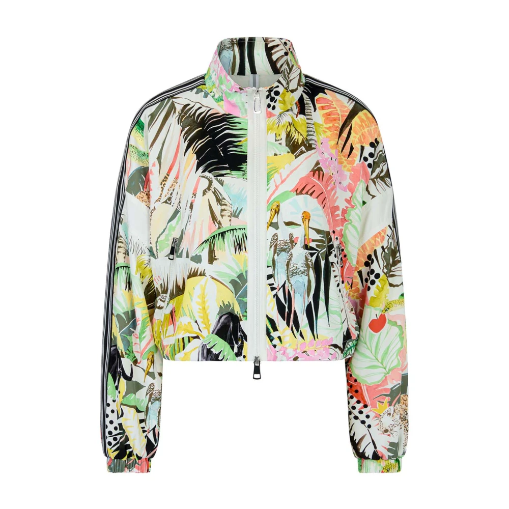 Marc Cain Flora-Fauna Cropped Jack met Hoge Kraag Multicolor Dames