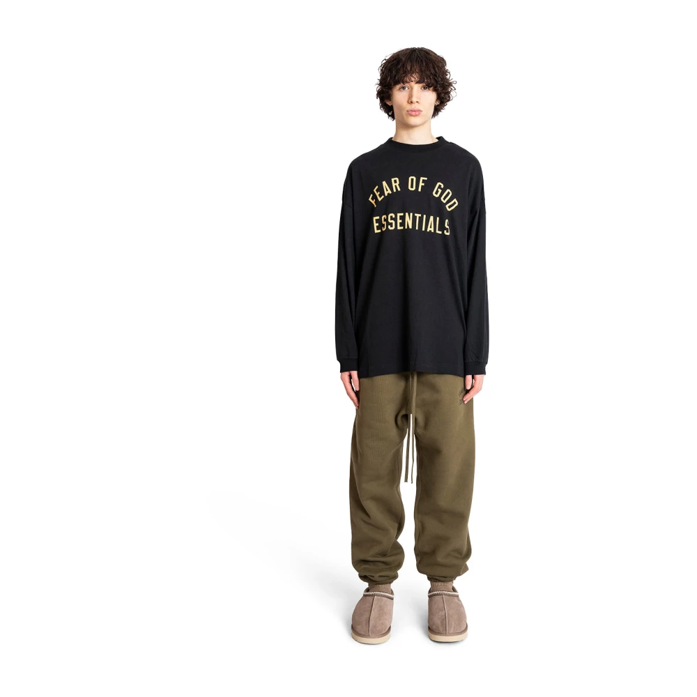 Fear Of God Zwarte longsleeve T-shirt Black Heren