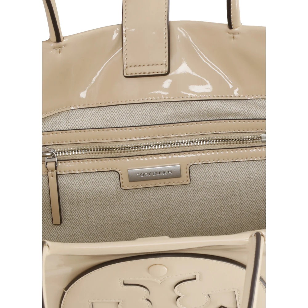 TORY BURCH Synthetisch leren damestas met handvatten Beige Dames