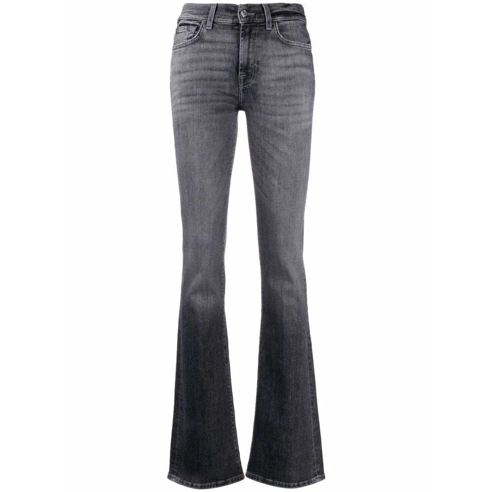 7 For All Mankind Bootcut Soho Mid Rise Jeans Gray Dames