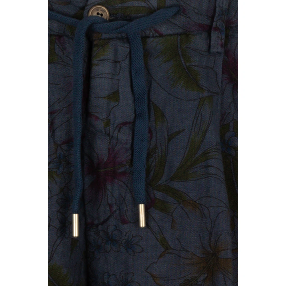 40Weft Blauwe Chino Bermuda Shorts Blue Heren
