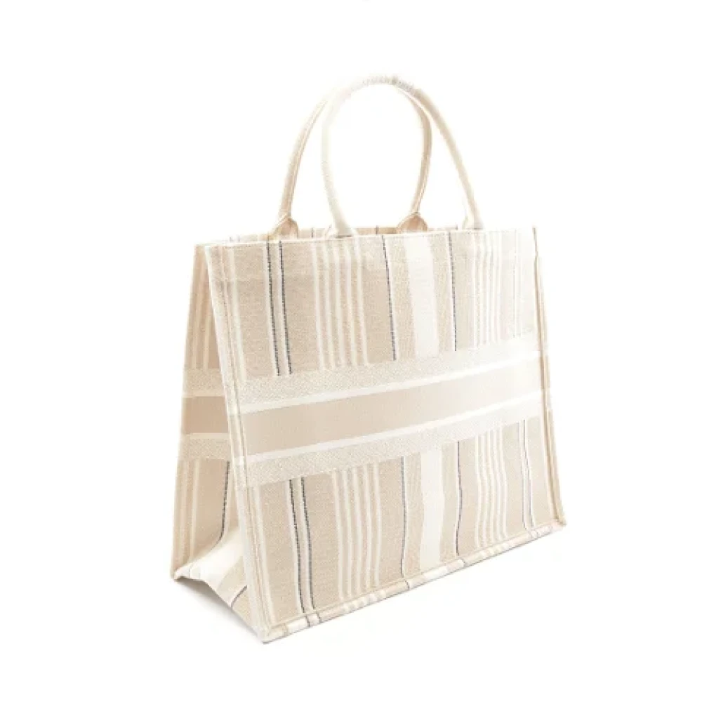 Dior Vintage Pre-owned Cotton dior-bags Beige Dames